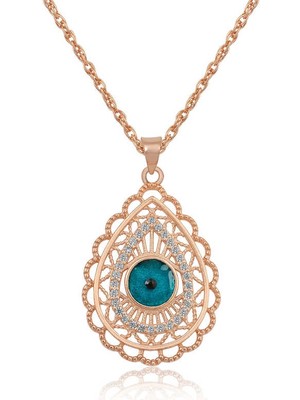 İsmiyle Al ​gümüş Damla Nazar Bayan Kolye