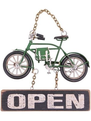 İsmiyle Al Dekoratif Metal Kapı Yazısı Bisiklet Vintage Hediyelik