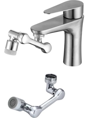 1080° Çok Yönlü Musluk Aparatı Püskürtme ve Köpük Akışlı - Lisinya