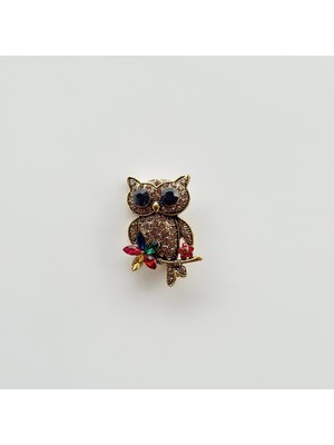Vesce Atelier Stone Owl Broş