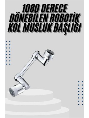 Mutfak Musluk Başlığı 1080 Derece Dönebilir Oynar Başlıklı Musluk Aparatı - Lisinya