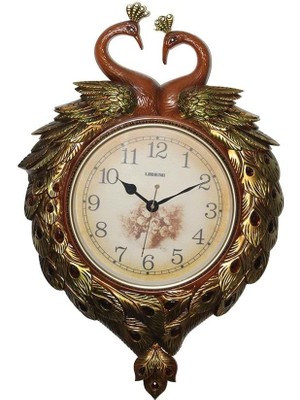 İsmiyle Al Duvara Asmalı Tavuskuşu Saat
