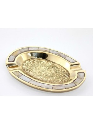 İsmiyle Al Pirinç Sedefli Küllük