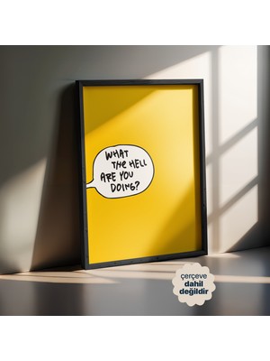 Persona Istanbul "the Wake-Up Call" - Iddialı Tipografi Posteri (Çerçevesiz)