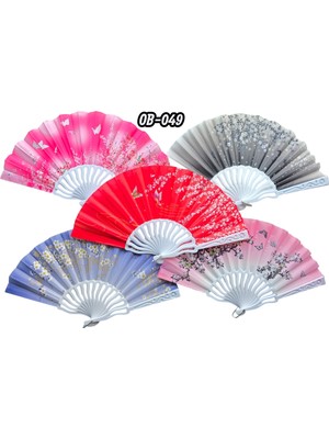 İsmiyle Al Plastik Kumaş Yelpaze 12'li Karışık OB-049