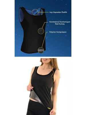 Colezium Termal Sauna Erkek Unisex Atlet ( L ) Neotex Terletme Atleti