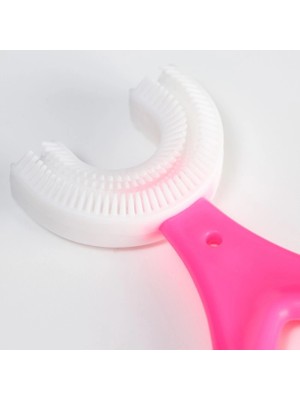 Colezium Silikon Çuk Diş Fırçası Tartar Temizleyici (2-12 Yaş) - Pembe