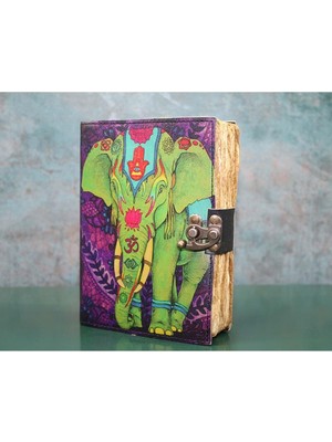 İsmiyle Al Fil Tasarımı Deri Defter