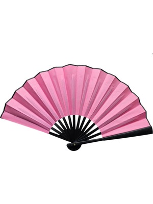 İsmiyle Al Plastik Kumaş Yelpaze 12'li Pembe