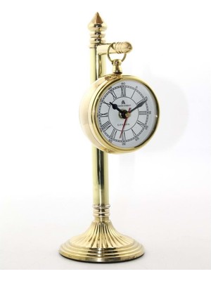 İsmiyle Al Pirinç Masa Üstü Saat