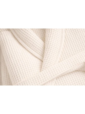 Ege Cotton Pike Bornoz %100 Pamuk Waffle Dokulu – Hafif, Hızlı Kuruyan, Cepli Kemerli, Otel & Spa Bornoz