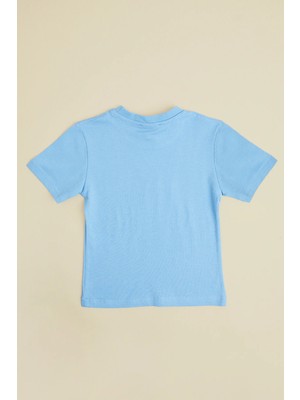 FullaModa Team Captaın Yazı Baskılı Erkek Çocuk Tişört