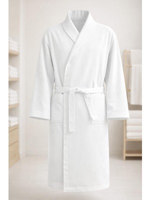 Ege Cotton Soft  Dokulu Pike Bornoz – %100 Pamuk, Hafif ve Hızlı Kuruyan Otel Kalitesi Premium Yumuşak Doku