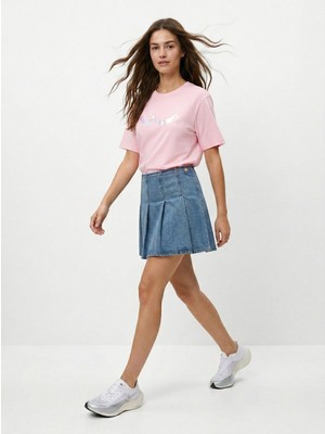 LTB Slogan Baskılı Pembe T-Shırt