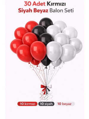 Bkmc 👉 “30 Adet Karışık Renk Balon Seti | Premium Parti, Doğum Günü ve Organizasyon Dekoru Seti Süsü