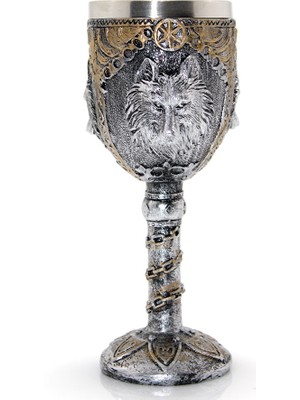 Epilons Kurt Büstü Tasarımlı Paslanmaz Çelik Kadeh Bardak