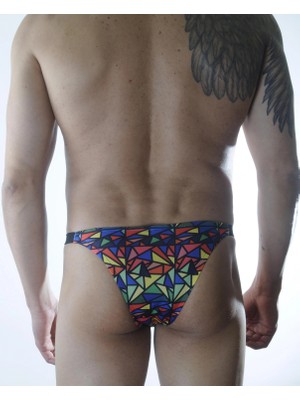 Colezium Erkek Renkli Desenli Brazillian Slip