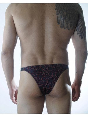 Colezium Erkek Daire Desenli Brazillian Slip