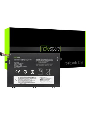 Notespare Lenovo ile Uyumlu Thinkpad E14 20RA005FTX16, E14 20RA005GTX, E14 20RA005LTX Notebook Batarya Pil