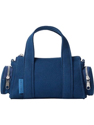 Calvin Klein %100 Pamuk Mavi Kadın El Çantası LV04F3464GCFA