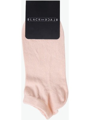 Black On Black Bej Kadın Patik Çorap MHL005