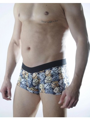 Colezium Erkek Zar Desenli Boxer
