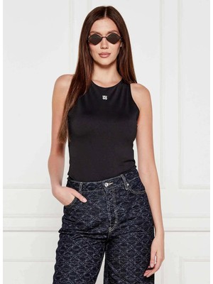 Hugo Halter Yaka Siyah Kadın Atlet 50545196