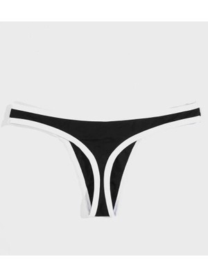 Colezium Erkek Biyeli Siyah Tanga