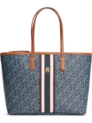 Tommy Hilfiger Mavi Kadın Tote Çanta AW0AW183900GY