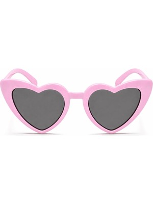 Colezium Pembe Retro Kalp Gözlük – 80’ler 90’lar Stil Parti Gözlüğü