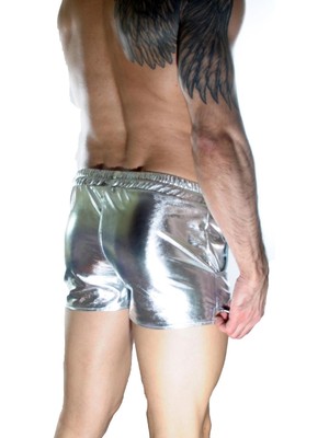 Colezium Erkek Gümüş Lame Short
