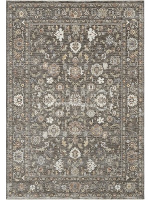 Venucci Home & Living Frezia Floral Bambu Polyester Oturma Odası Salon Mutfak Halısı Eskitme Çiçekli Vintage Halı