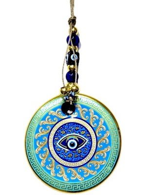 Derin Stok Yaldızlı Turkuaz Renk Duvar Süsü Cam Duvar Dekoru