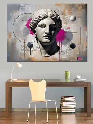 Karizma Tablo Modern Sanat Tarzı Venus Büstü Dekoratif Kanvas - Mdf Ahşap Tablo