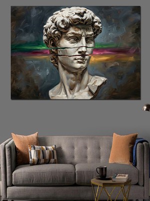 Karizma Tablo Klasik Müzik Besteci Heykeli Portresi Dekoratif Kanvas - Mdf Ahşap Tablo