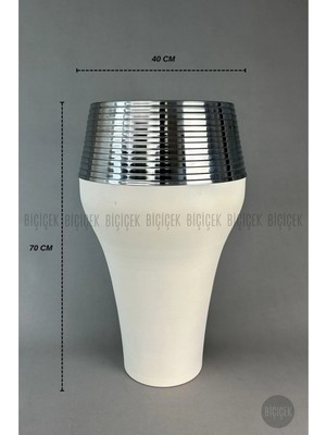 Biçiçek Cleopatra Saksı 70CM Metal