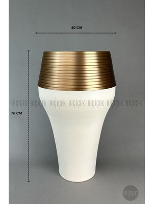 Biçiçek Cleopatra Saksı 70CM Metal
