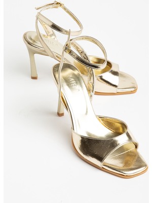 Shemard Lesley Çapraz Bantlı Altın Tek Bantlı Kadın Ayakkabı