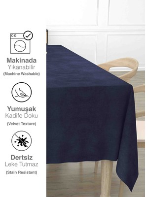Ayzen Home Kadıfe Dokulu Masa Örtüsü Arvin Serisi