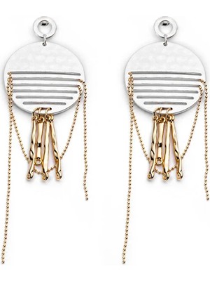 Twist ÇİFT RENKLİ SALLANTILI KÜPE TS1260068162122