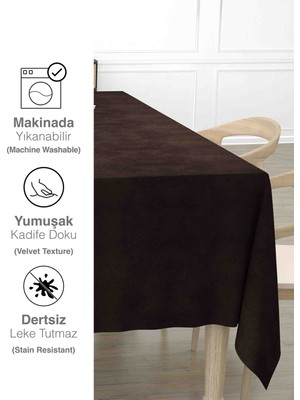 Ayzen Home Kadıfe Dokulu Masa Örtüsü Arvin Serisi