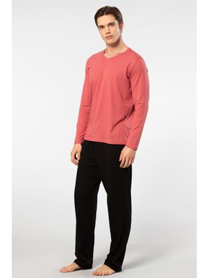 Cacharel Erkek Uzun Kollu Modal Pijama Takım 2237/MERCAN