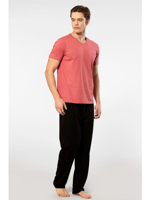 Cacharel Erkek 2192/MERCAN Kısa Kollu Modal Pijama Takımı