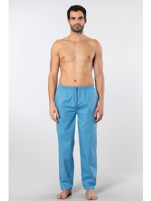 Cacharel Erkek Dokuma Pijama Tek Alt 2240/MAVI 4