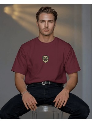 Muhtar Store Kangal Köpek Baskılı Unisex Oversize Tişört – Minimal Anadolu Çoban Köpeği Tasarım