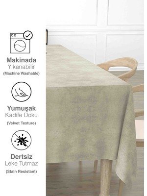 Ayzen Home Kadıfe Dokulu Masa Örtüsü Arvin Serisi