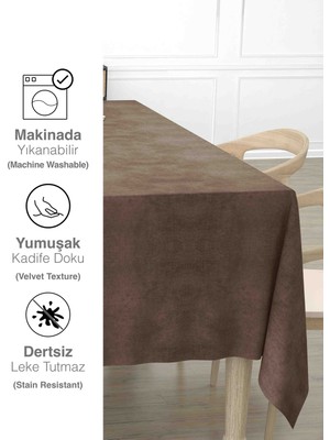 Ayzen Home Kadıfe Dokulu Masa Örtüsü Arvin Serisi