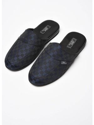 GC Terlikler Gc Ev Erkek Terlik Poli Taban Ekoseli GC385 Lacivert