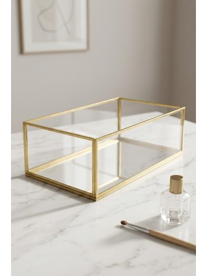 Esa Design Esadesign Xl Cam Gold Mücevher Aksesuar Kutusu