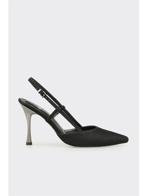 Elle Siyah Kadın Topuklu Ayakkabı